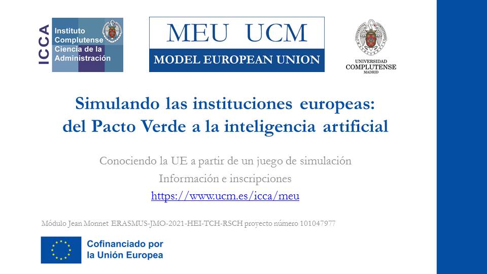 Simulación de instituciones europeas MEU UCM 
